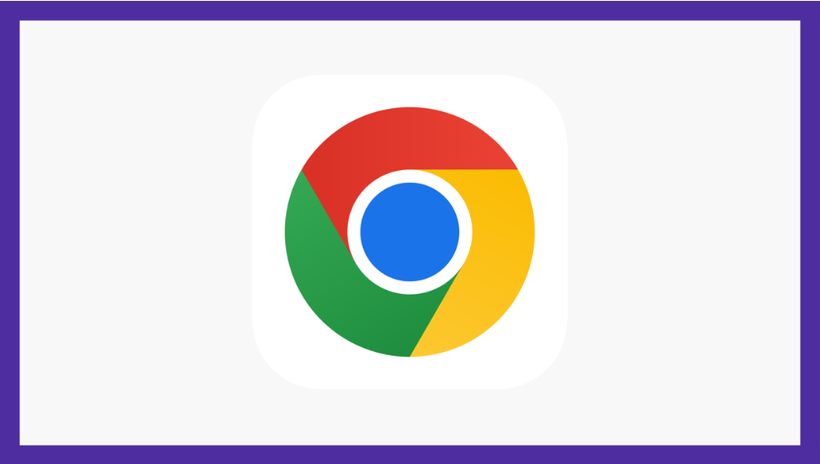 logo do google chrome com fundo.